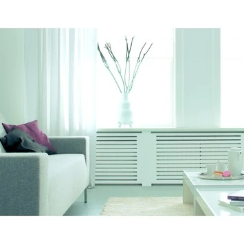 CanDo Radiatorpaneel Chester Wit MDF 80x50 Cm - Afbeelding 2