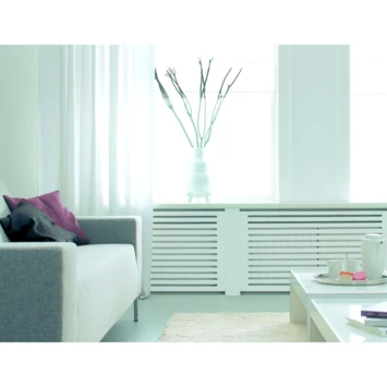 CanDo Radiatorpaneel Chester Wit MDF 100x50 Cm - Afbeelding 3