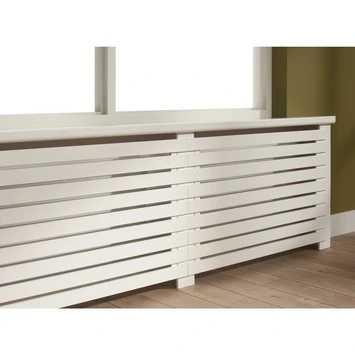 CanDo Radiatorpaneel Burton Wit MDF 100x80 Cm - Afbeelding 2