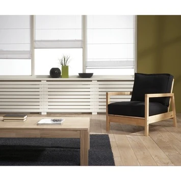 CanDo Radiatorpaneel Burton Wit MDF 100x80 Cm - Afbeelding 3