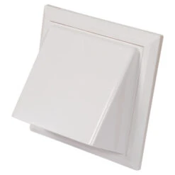 Sanivesk Overdrukrooster Met Kap ABS Wit Ø 150-160 Mm