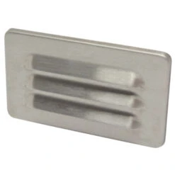 Sanivesk Vlakkanaal Muurrooster RVS 110x55 Mm