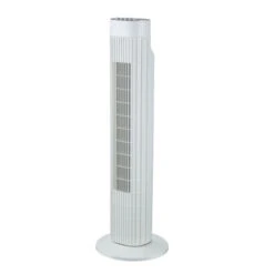 Zuilventilator Canberra 24x76 Cm Met Timerfunctie Wit